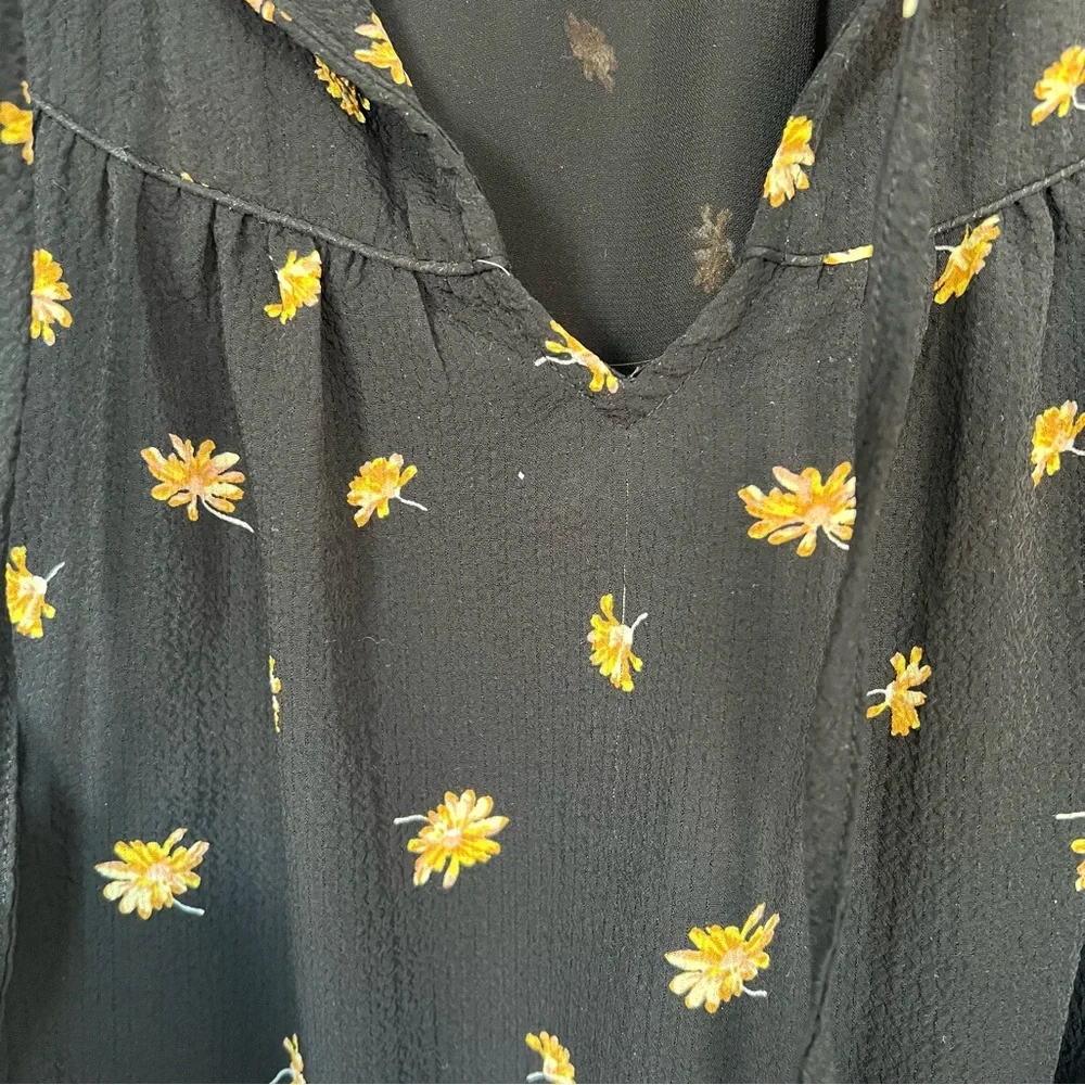 Madewell Tie-Waist Mini Dress in French Daisies